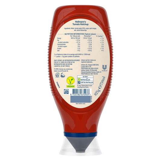 Tomato Ketchup 750ml by HELLMANN'S