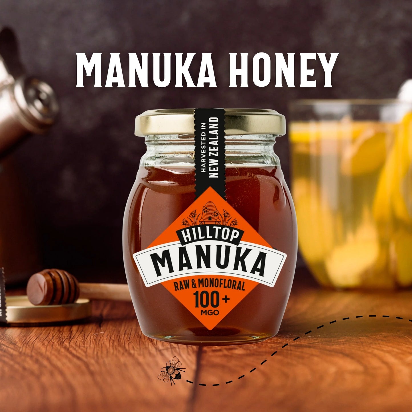 Premium Manuka 100+ Mgo Honey Of New by HILLTOP