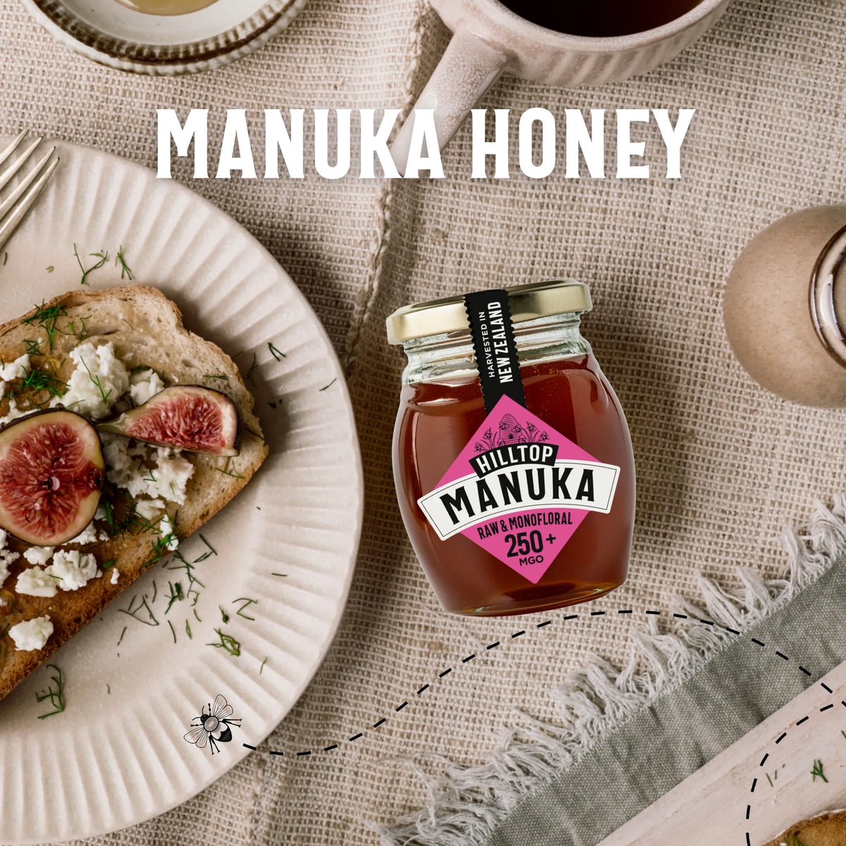 Premium Manuka Honey 250+ Mgo 225g by HILLTOP