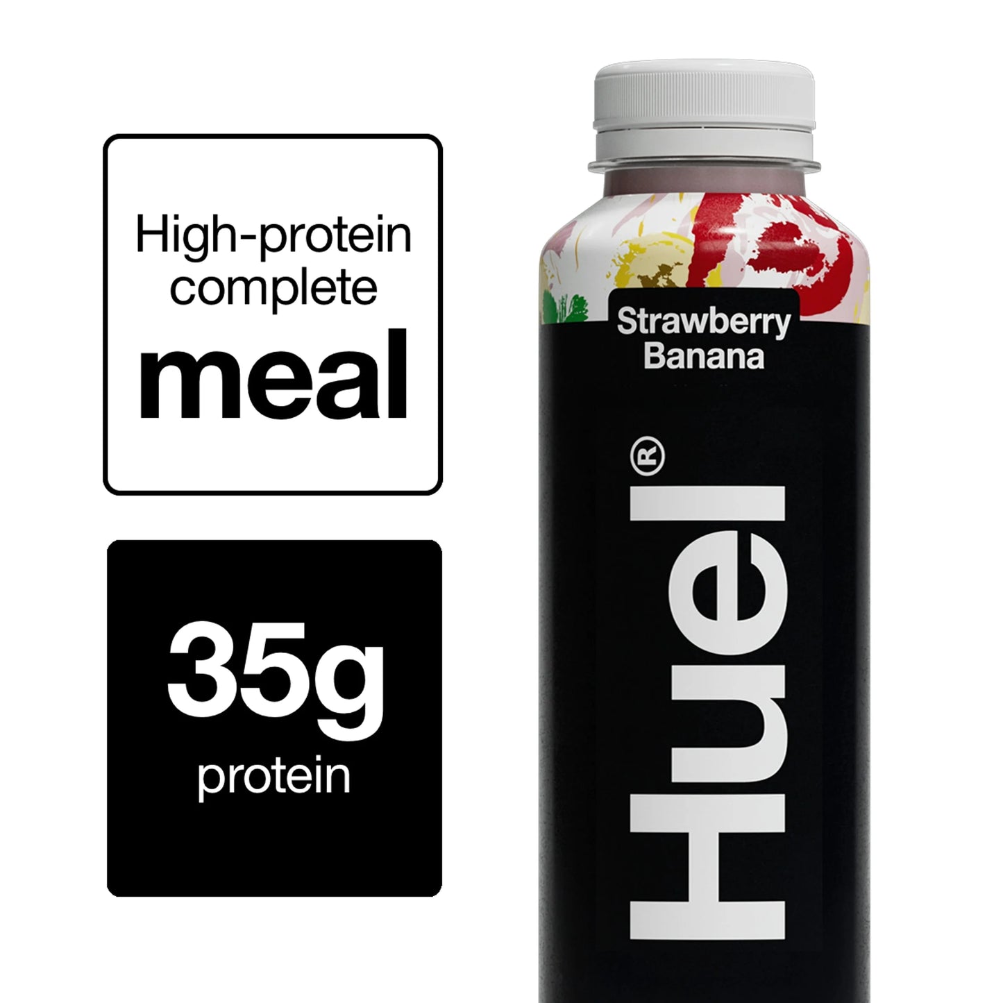 Black Edition Ready To Drink Strawberry & Banana 500ml by Huel