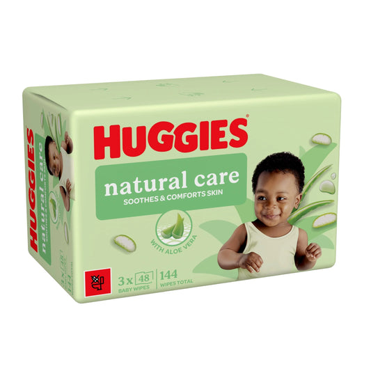 Natural Care 0% Plastic Baby Wipes by HUGGIES