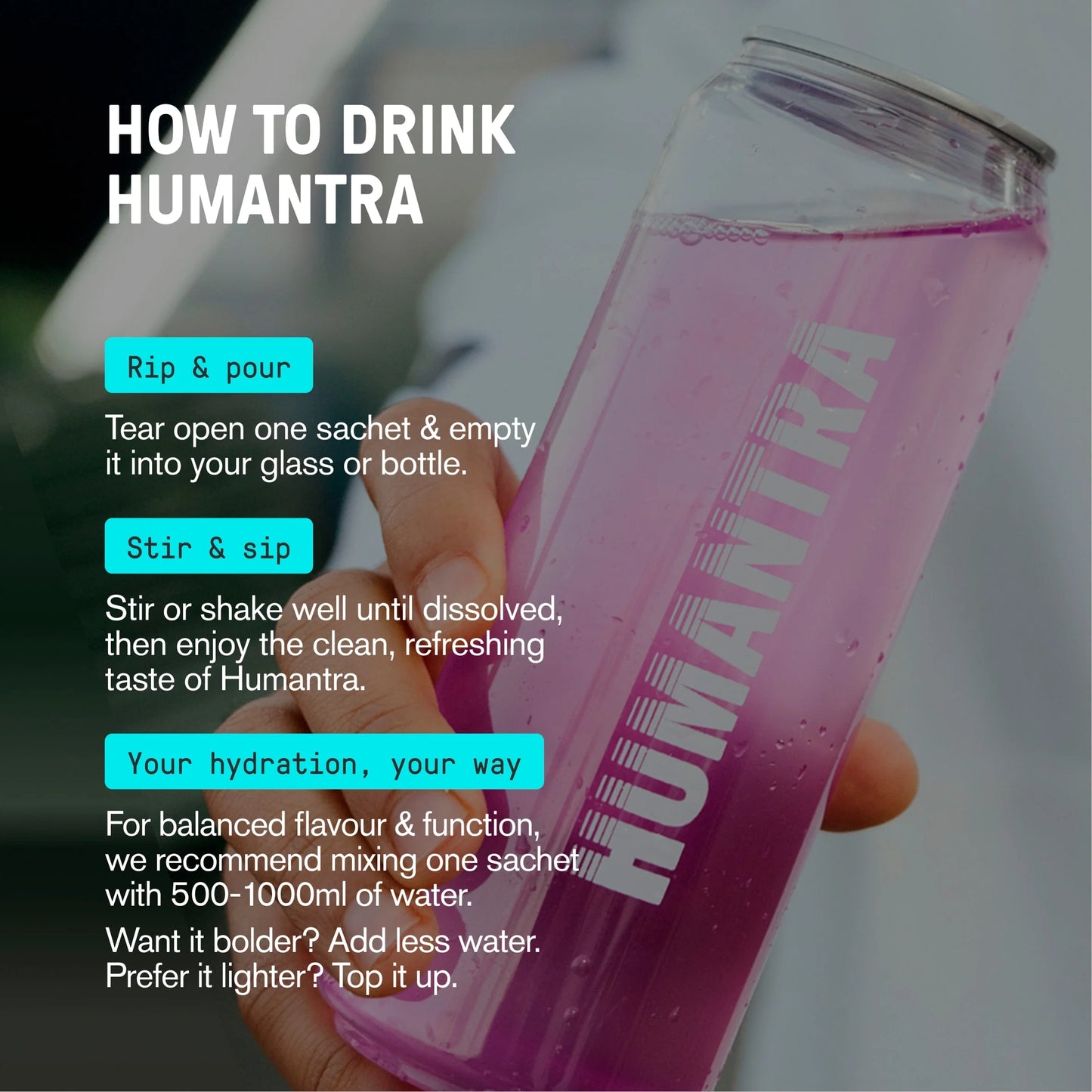 Lychee Zero Sugar Electrolyte Drink by HUMANTRA
