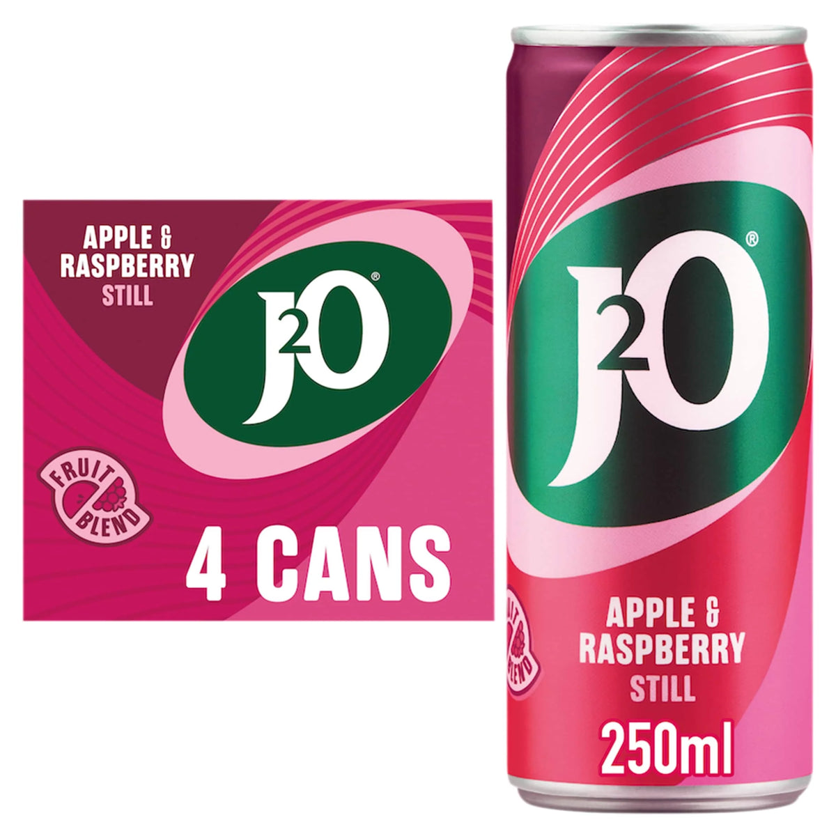 Apple & Raspberry Cans 4 X 250ml by J2O