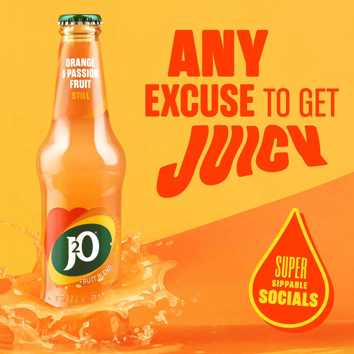 Orange & Passion Fruit 10x275ml by J2O