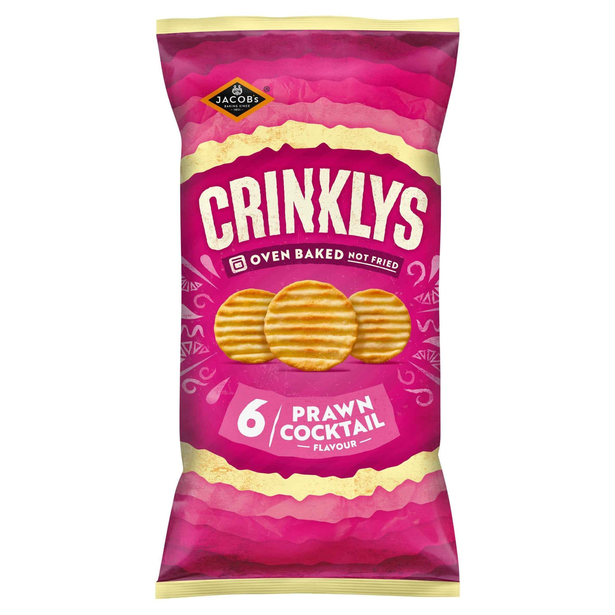 Crinklys Prawn Cocktail 6pk 138g by JACOB'S