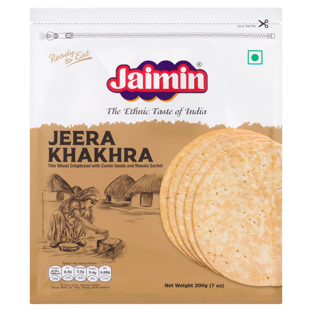Jeera Khakhra 200g by Jaimin