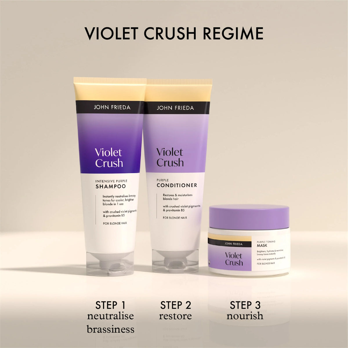 Violet Crush Intensive Purple Shampoo 250ml by JOHN FRIEDA