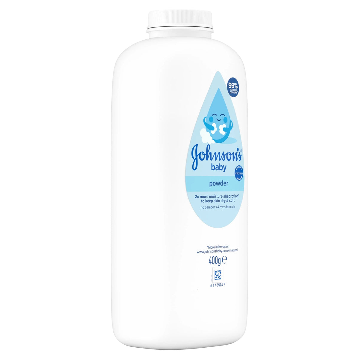 Johnson's Baby Powder Natural Cornstarch 400g by Johnson’s