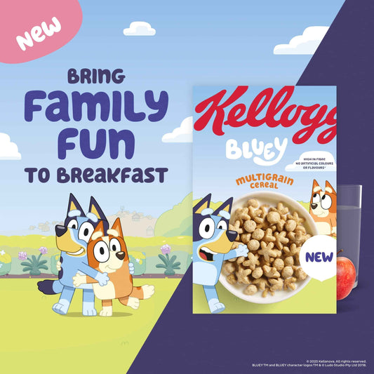 Bluey Multigrain Shapes Breakfast by Kellogg's