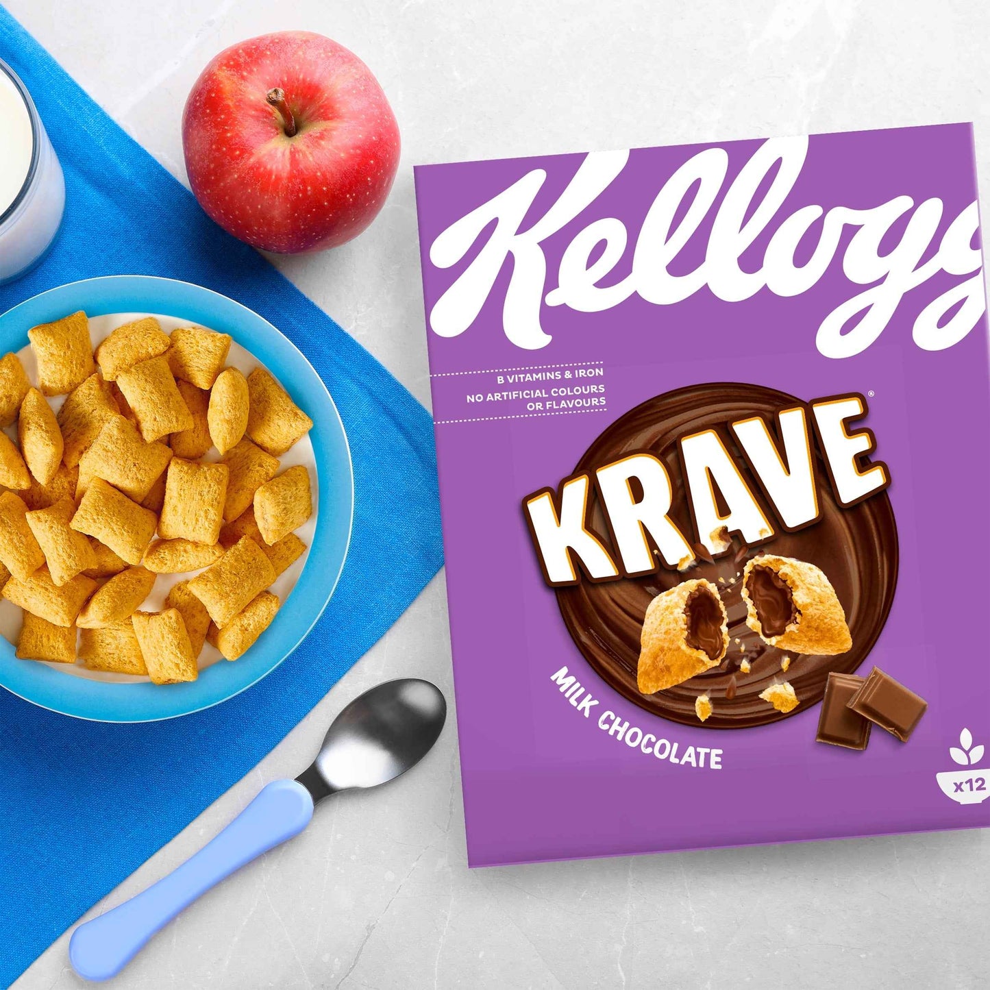 Krave Milk Chocolate Breakfast Cereal 410g by Kellogg's