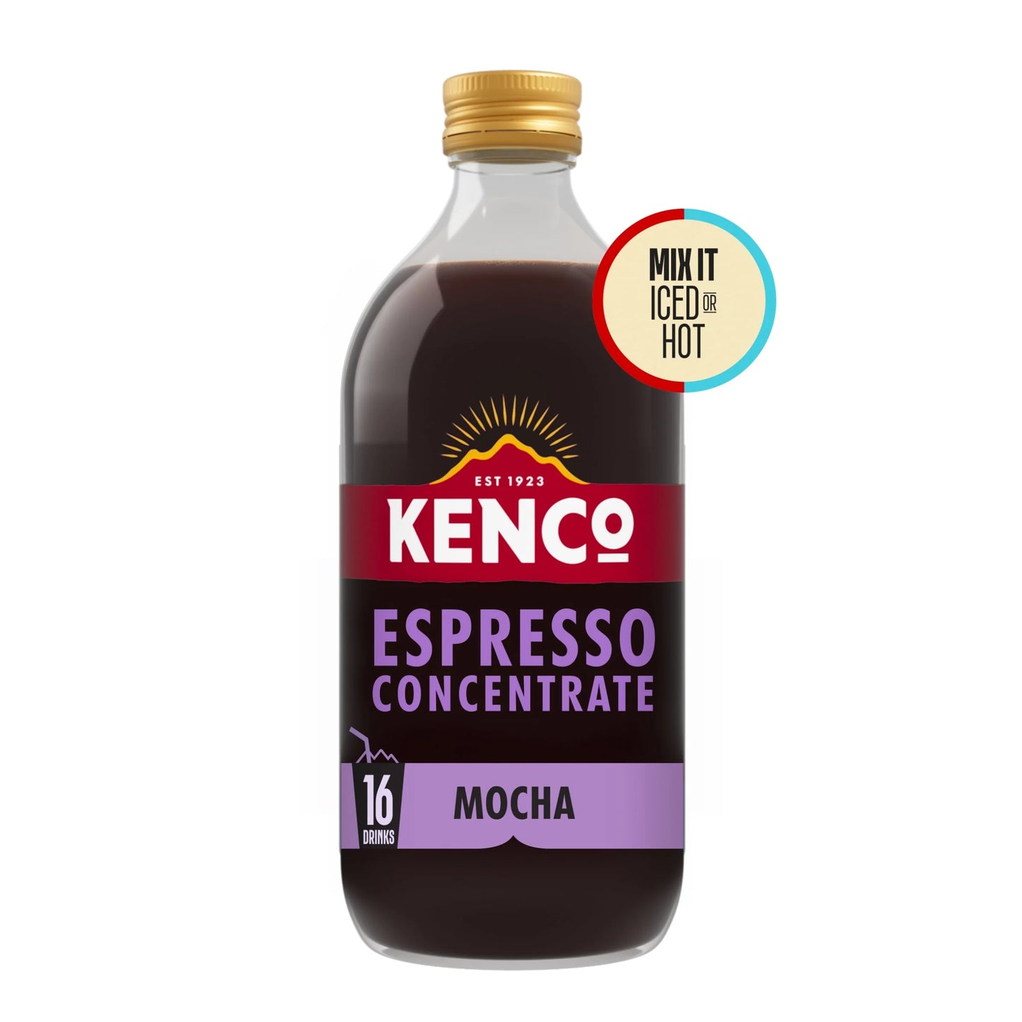 Iced Hot Espresso Concentrate Mocha 485 by KENCO