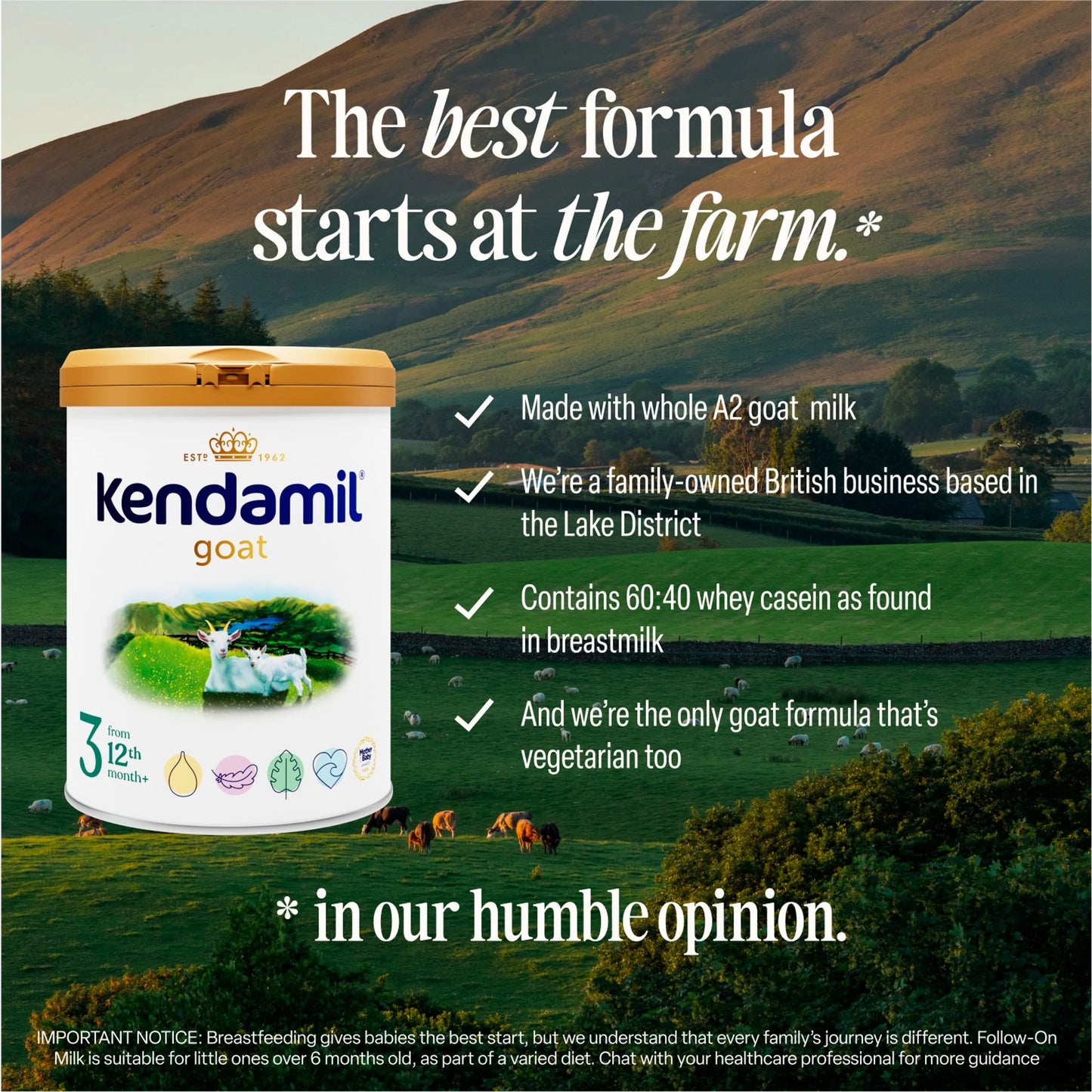 Goat Toddler Milk Stage 3 12 To 36 by KENDAMIL