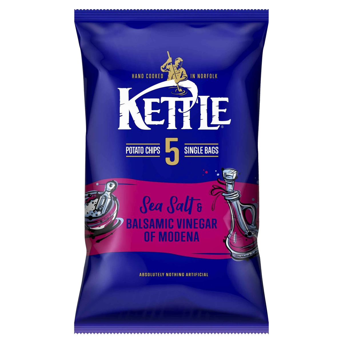 Sea Salt & Balsamic Vinegar Crisps 5 X by KETTLE