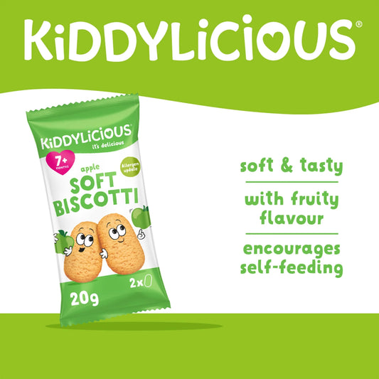 Apple Soft Biscotti 6x20g by KIDDYLICIOUS