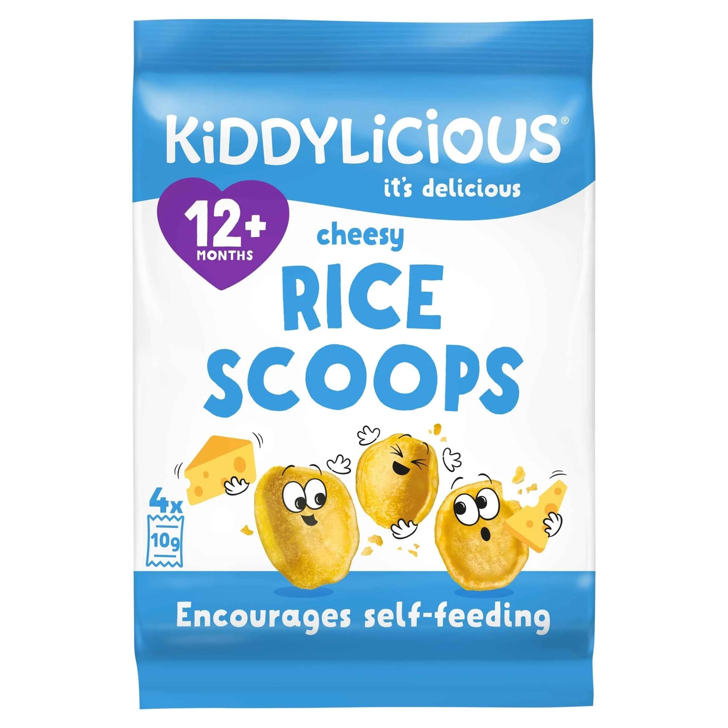 Rice Scoops Cheesy 4x10g by KIDDYLICIOUS