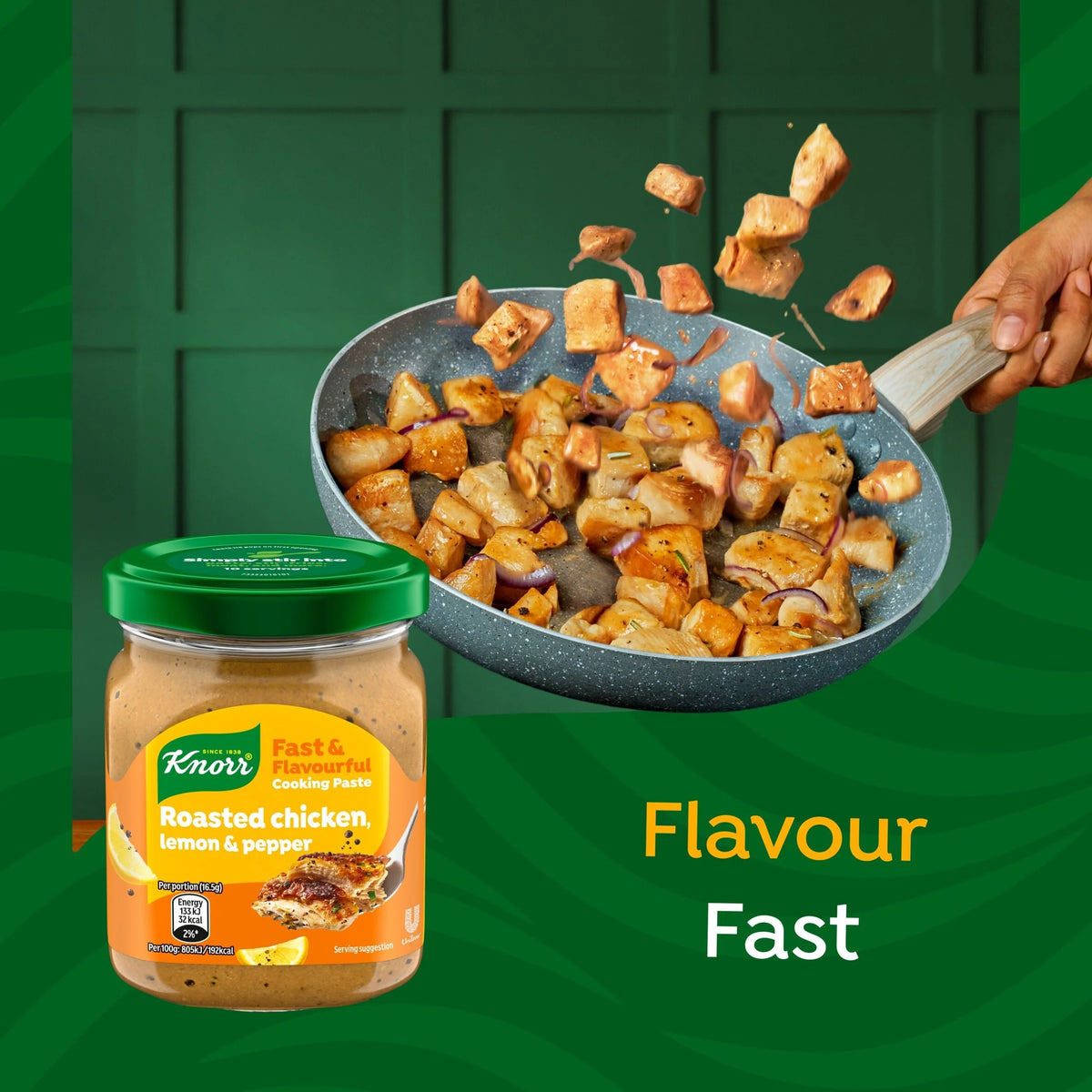Roasted Chicken, Lemon & Pepper Cooking Paste 165g by Knorr