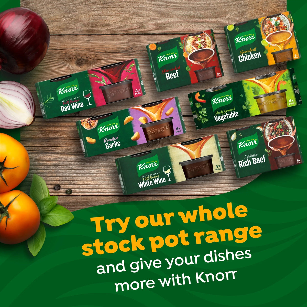 Roasted Garlic Stock Pot 4x28g by Knorr