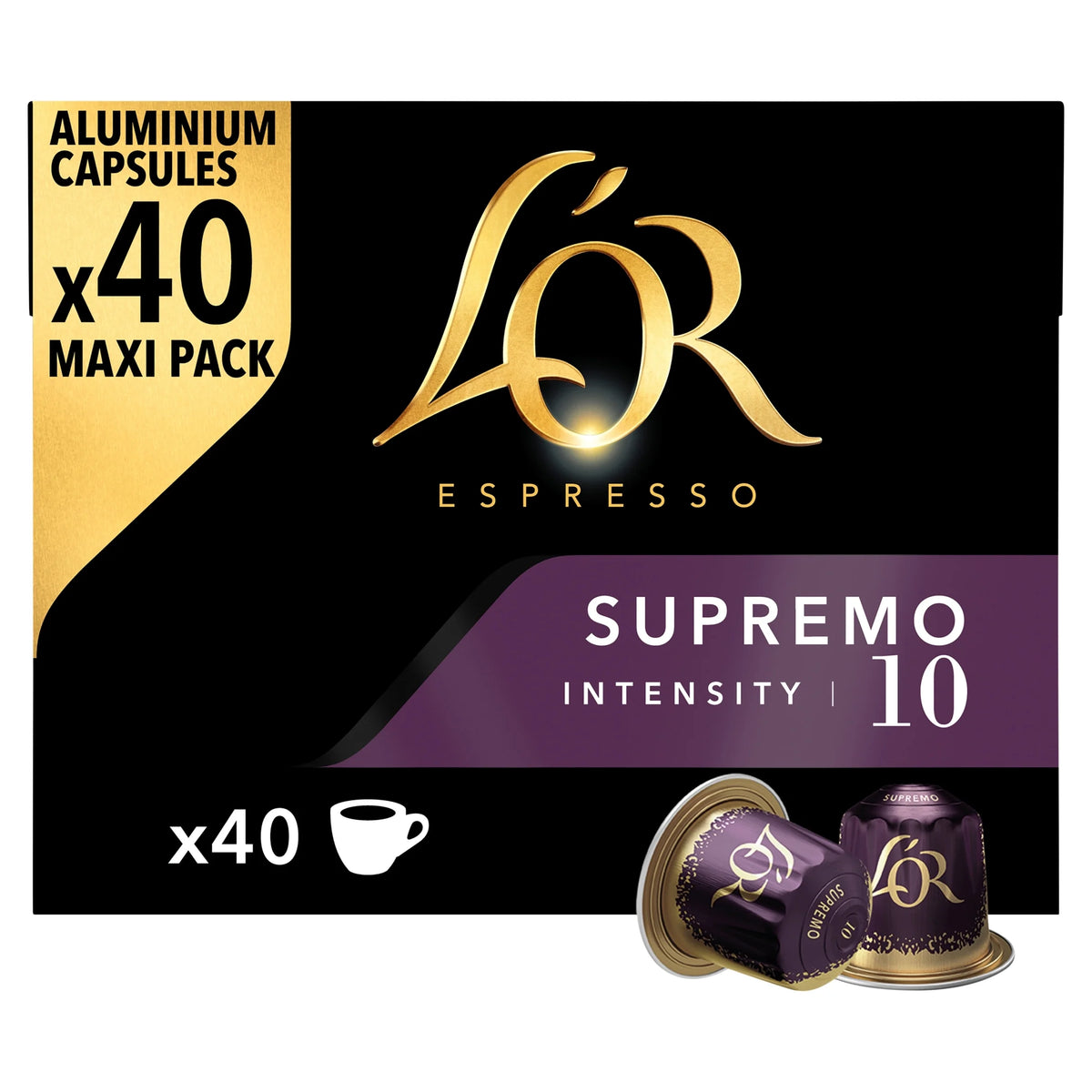 L'or Espresso Supremo Coffee Pods X 40 by LOR