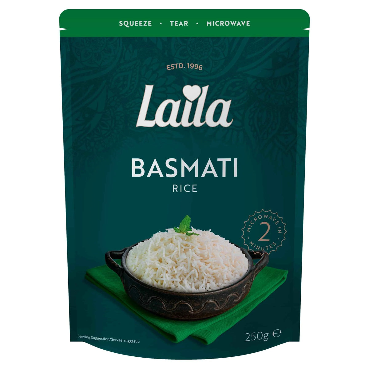 Basmati Microwave Rice 250g by LAILA