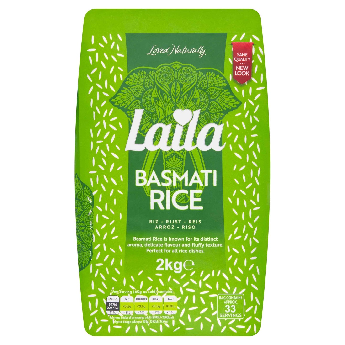 Basmati Rice 2kg by LAILA