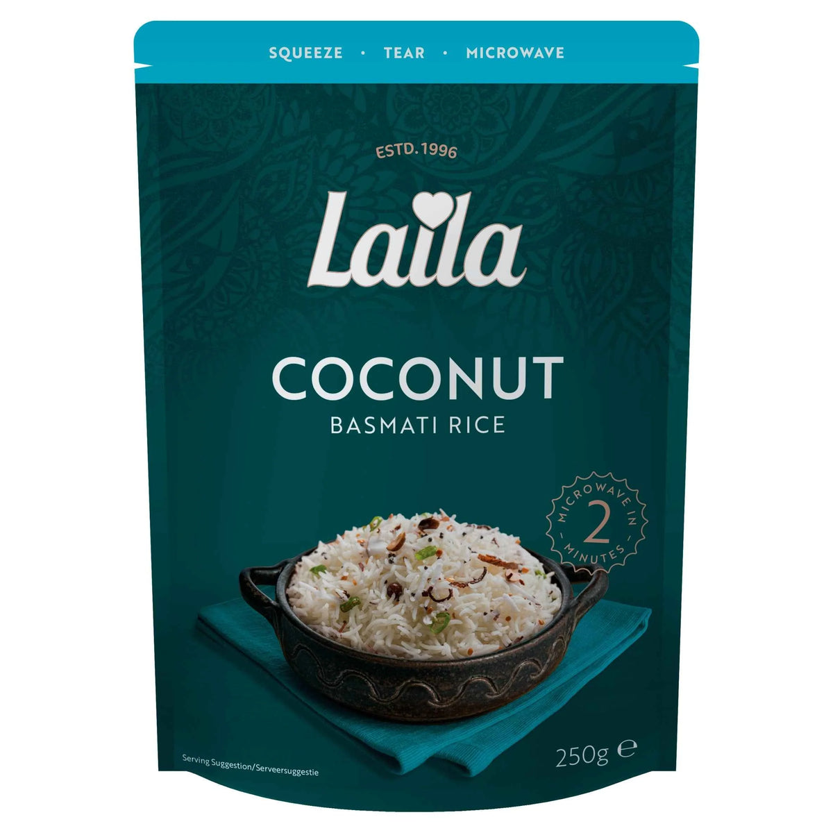 Coconut Microwave Rice 250g by LAILA