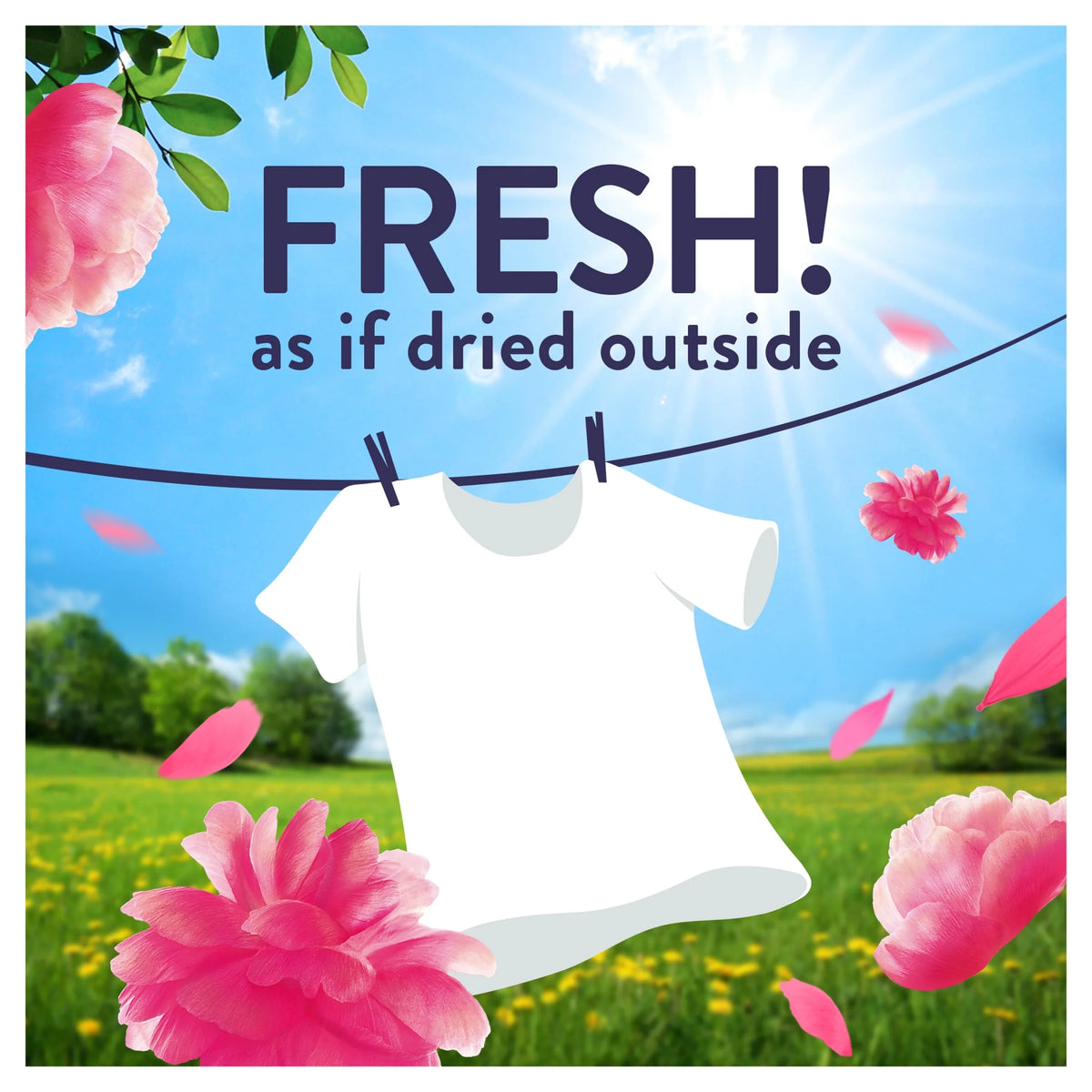 Outdoorable Floral Fresh Fabric by Lenor