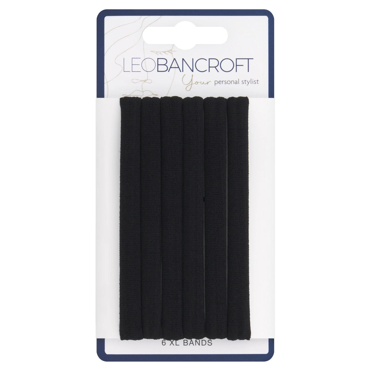 Extra Large Soft Bands Black 6 Pack by LEO BANCROFT