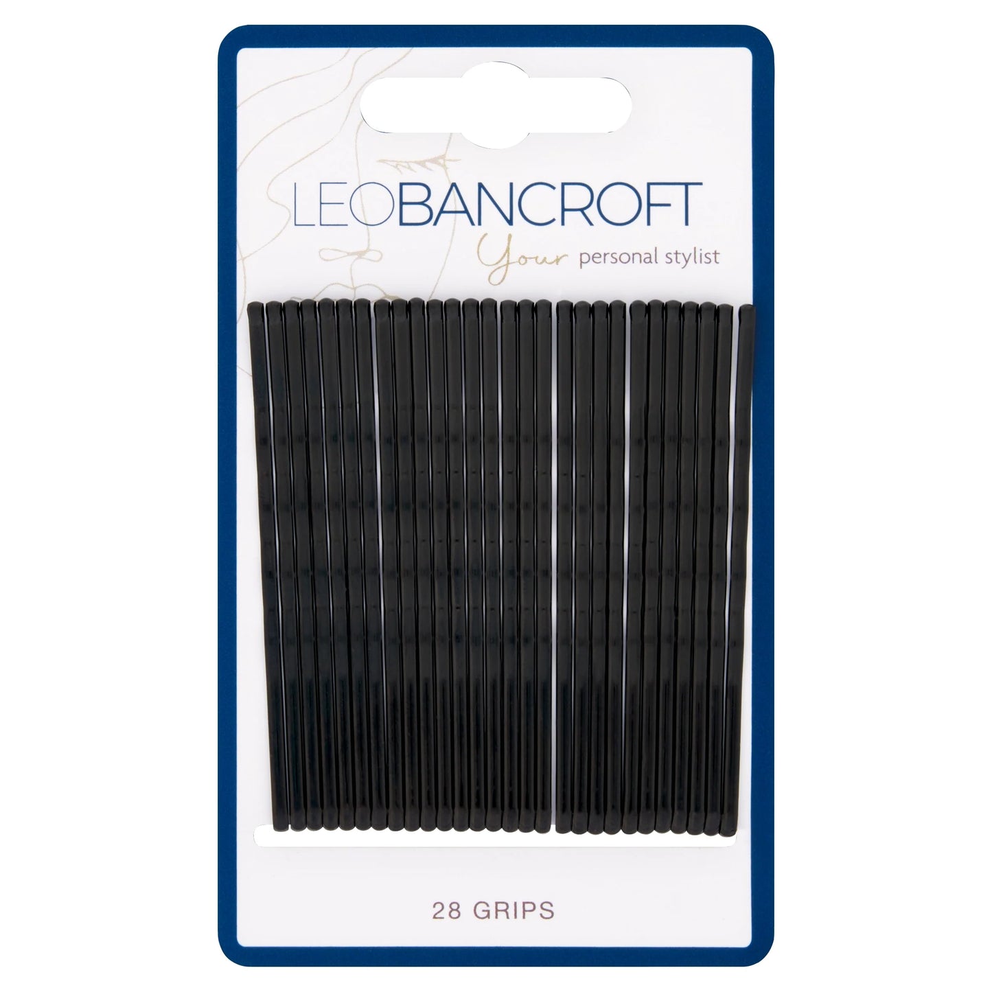 Large Hair Grips Black 28pk by LEO BANCROFT