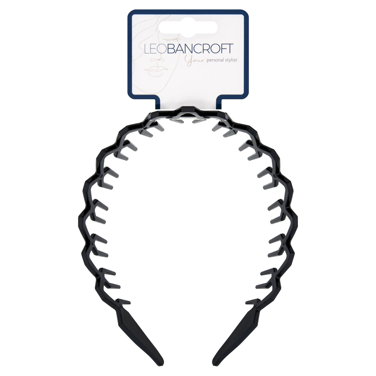 Plastic Toothed Headband by LEO BANCROFT