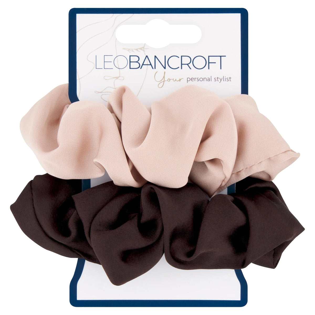 Satin Scrunchies Pink 2 Pack by LEO BANCROFT