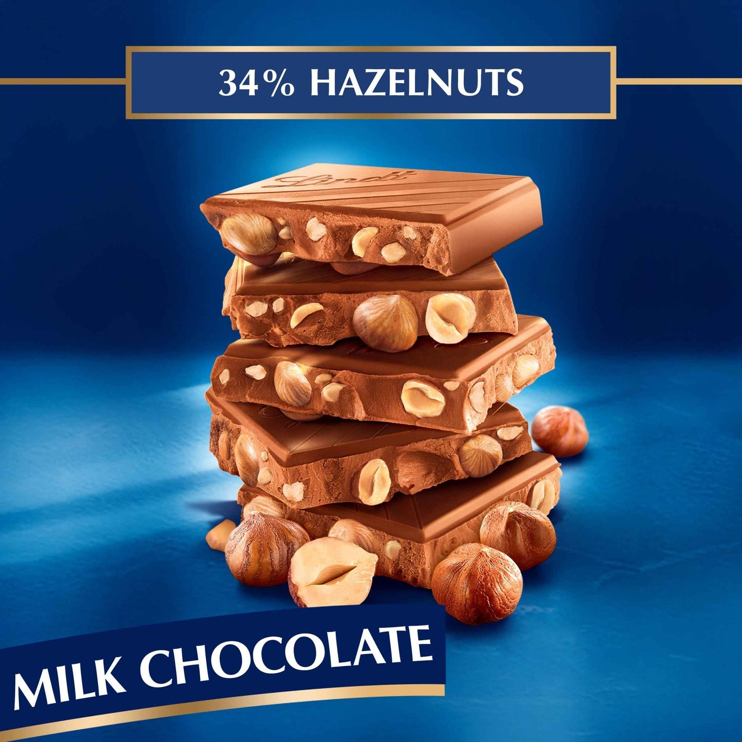 Hazelnut Milk Chocolate Bar 150g by Lindt
