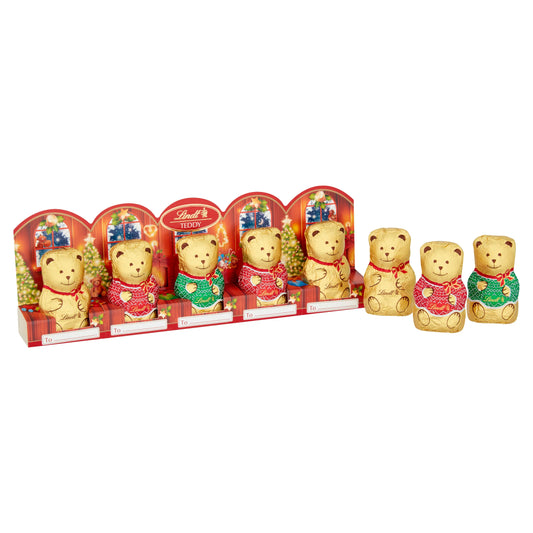 Teddy Perforated 5 Pack 50g by Lindt at The British Vault