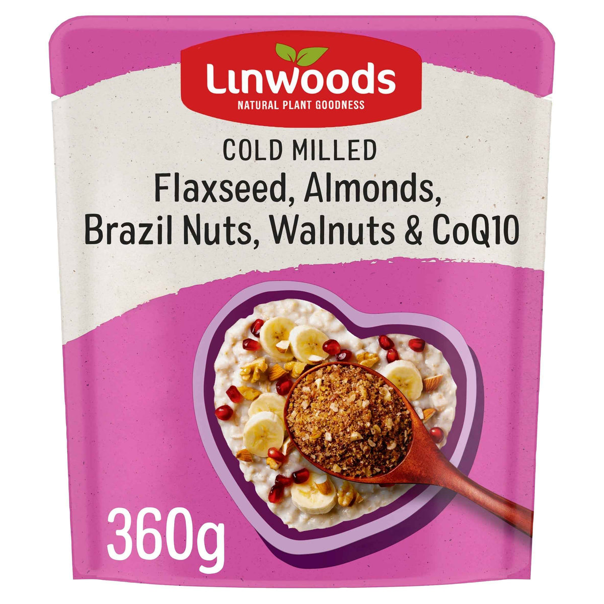 Milled Flax, Nuts & Q10 360g by LINWOODS