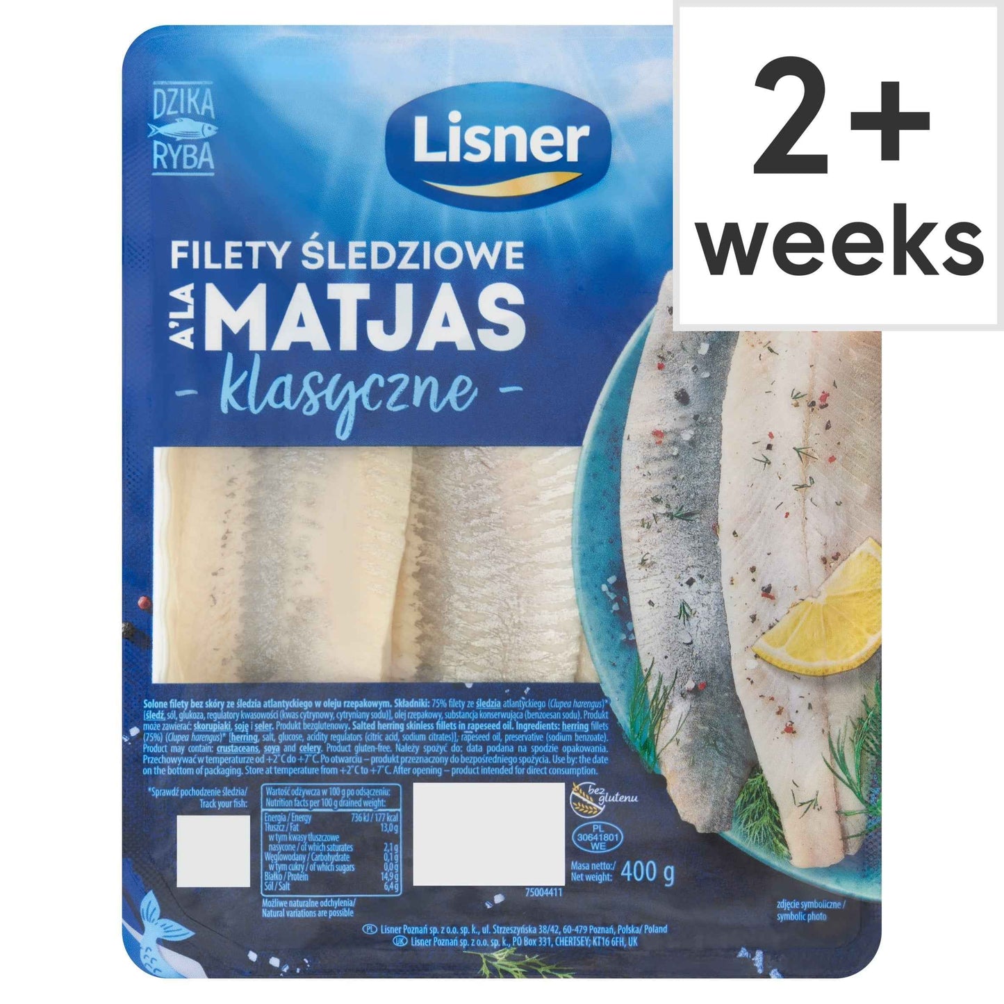 Matjas Herring Fillets 400g by LISNER