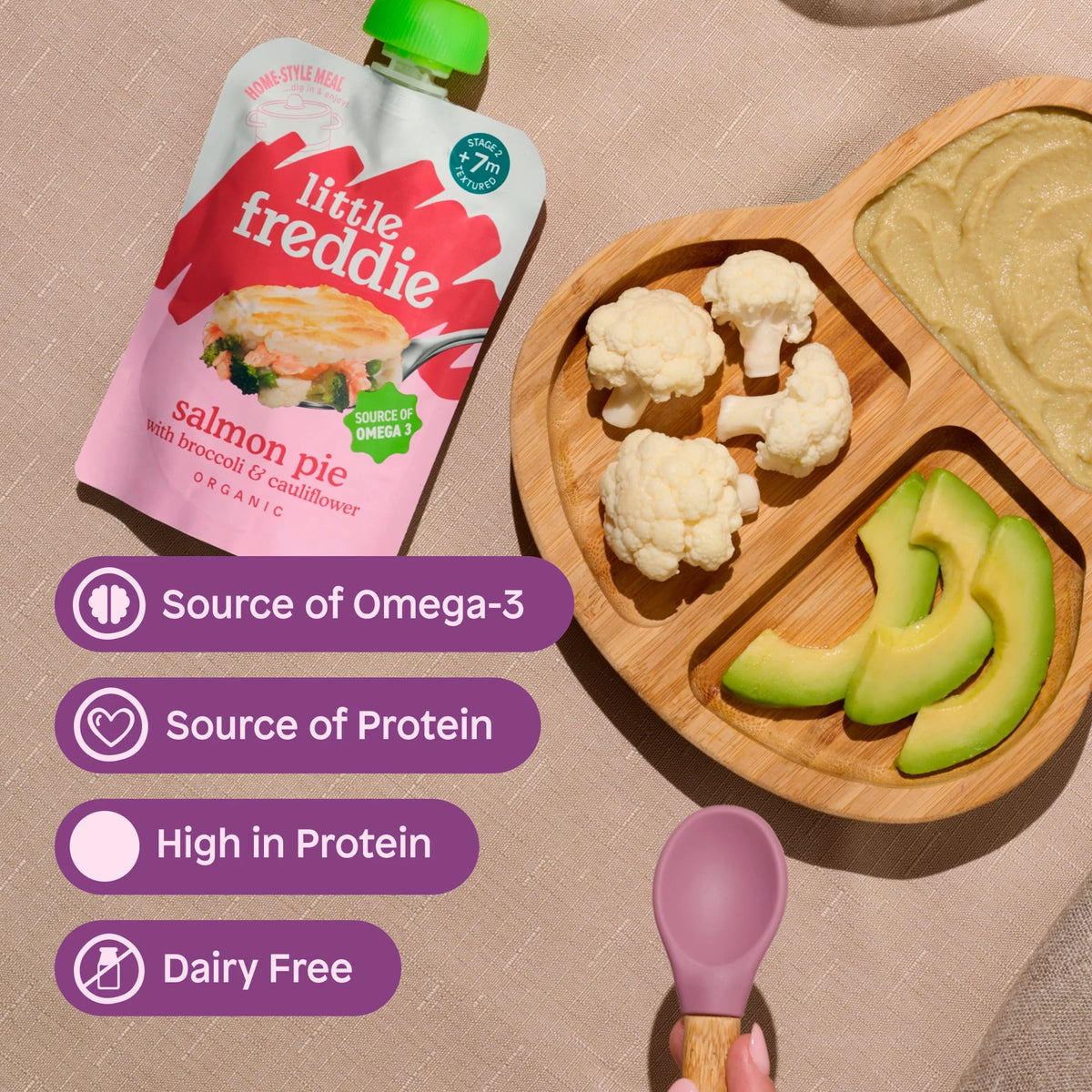 Organic Salmon Pie Baby Food by little freddie