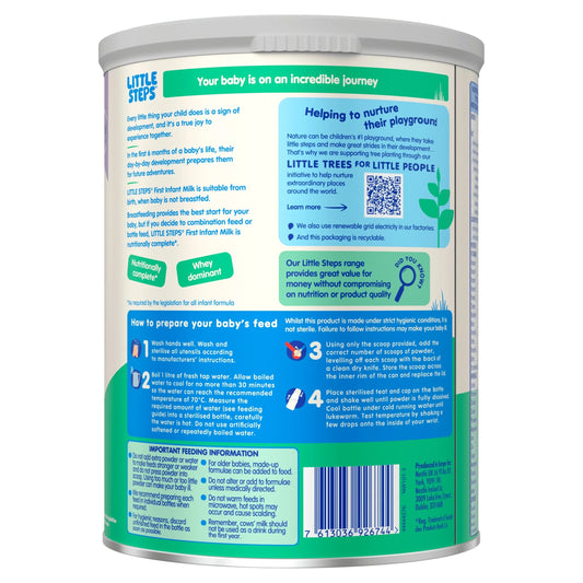 Little Steps First Infant Baby Milk Formula by SMA