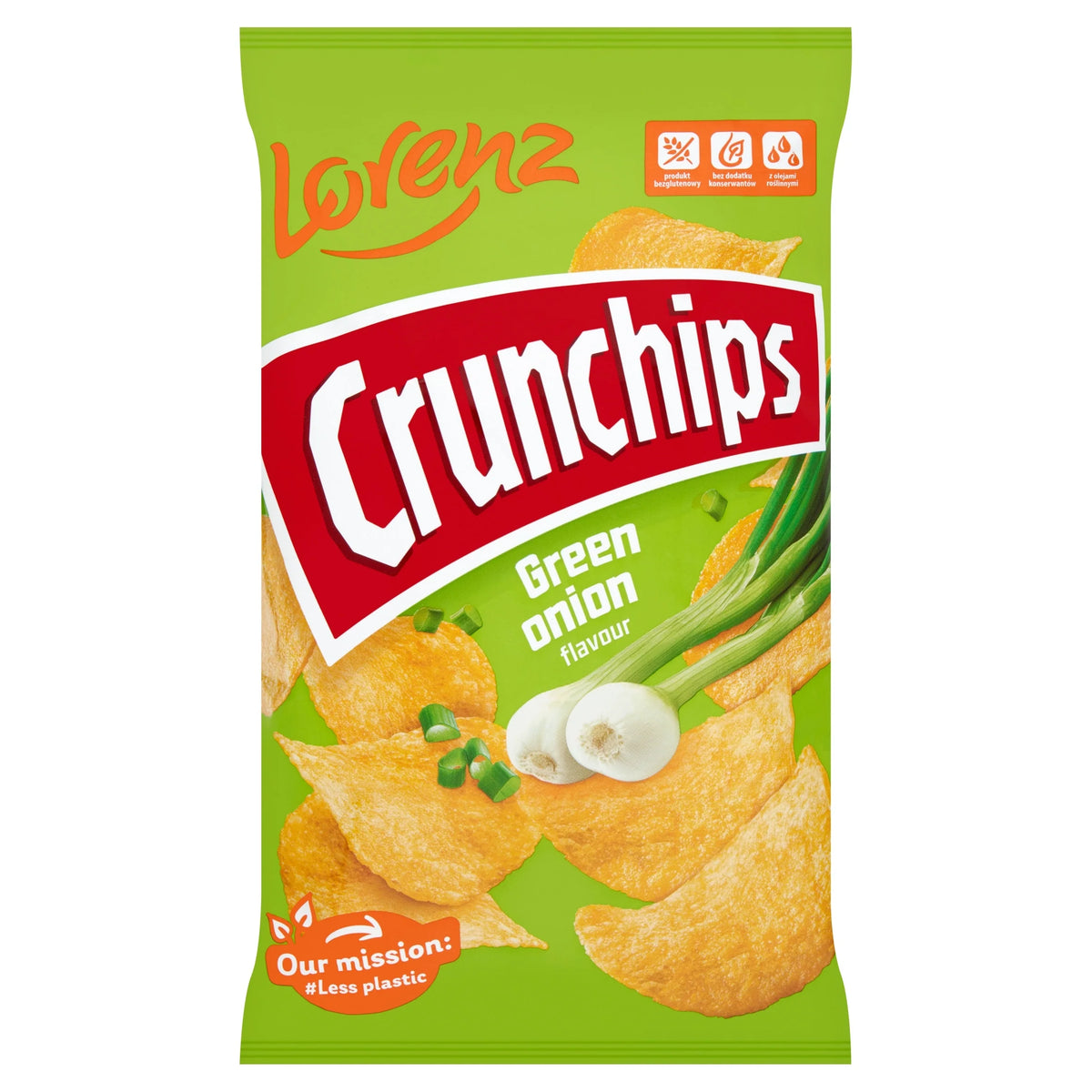 Crunchips Green Onion 130g by LORENZ