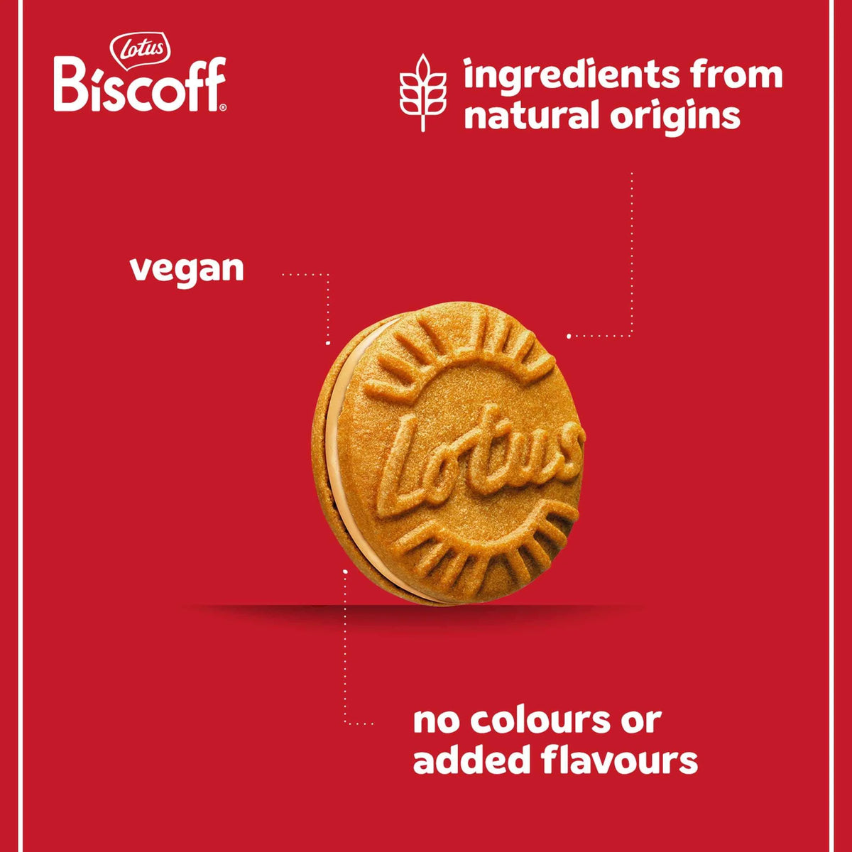 Biscoff Cream Sandwich Biscuits 150g by Lotus