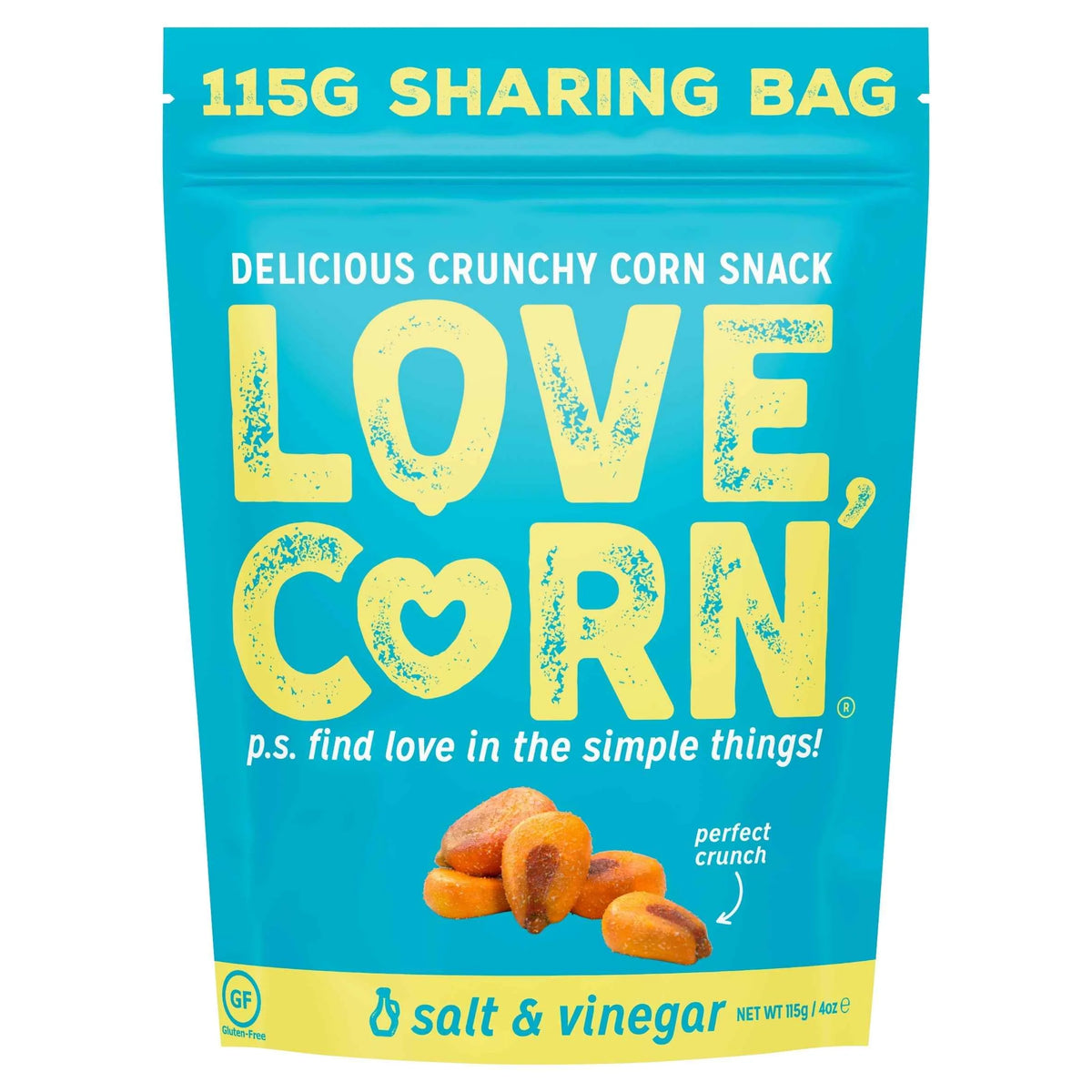 Salt & Vinegar 115g by LOVE CORN