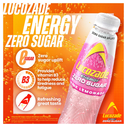 Energy Zero Pink Lemonade 500ml by Lucozade