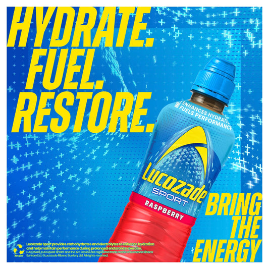 Sport Drink Raspberry 4 X 500ml by Lucozade