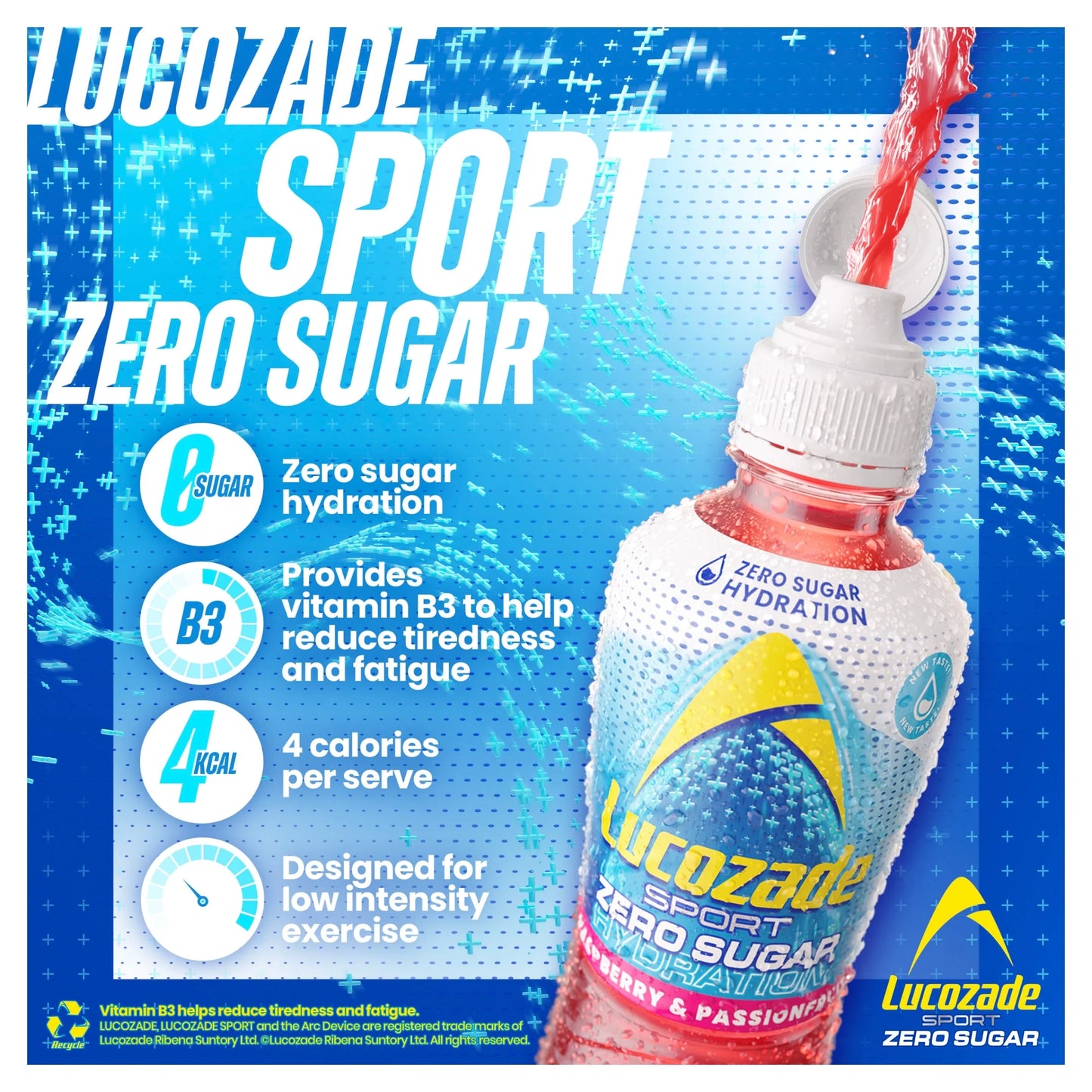 Sport Drink Zero Sugar Raspberry & by Lucozade
