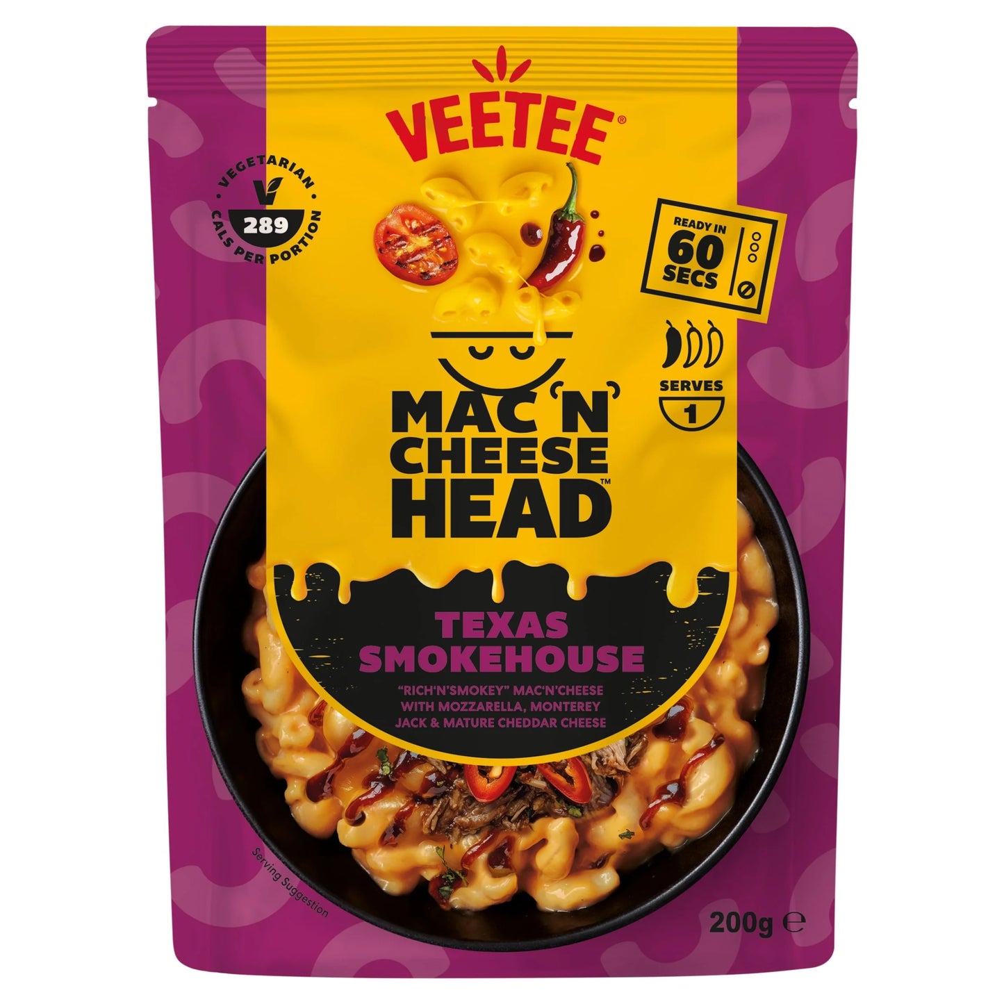 Mac N Cheese Head Texas Smokehouse 200g by MAC 'N' CHEESE HEAD