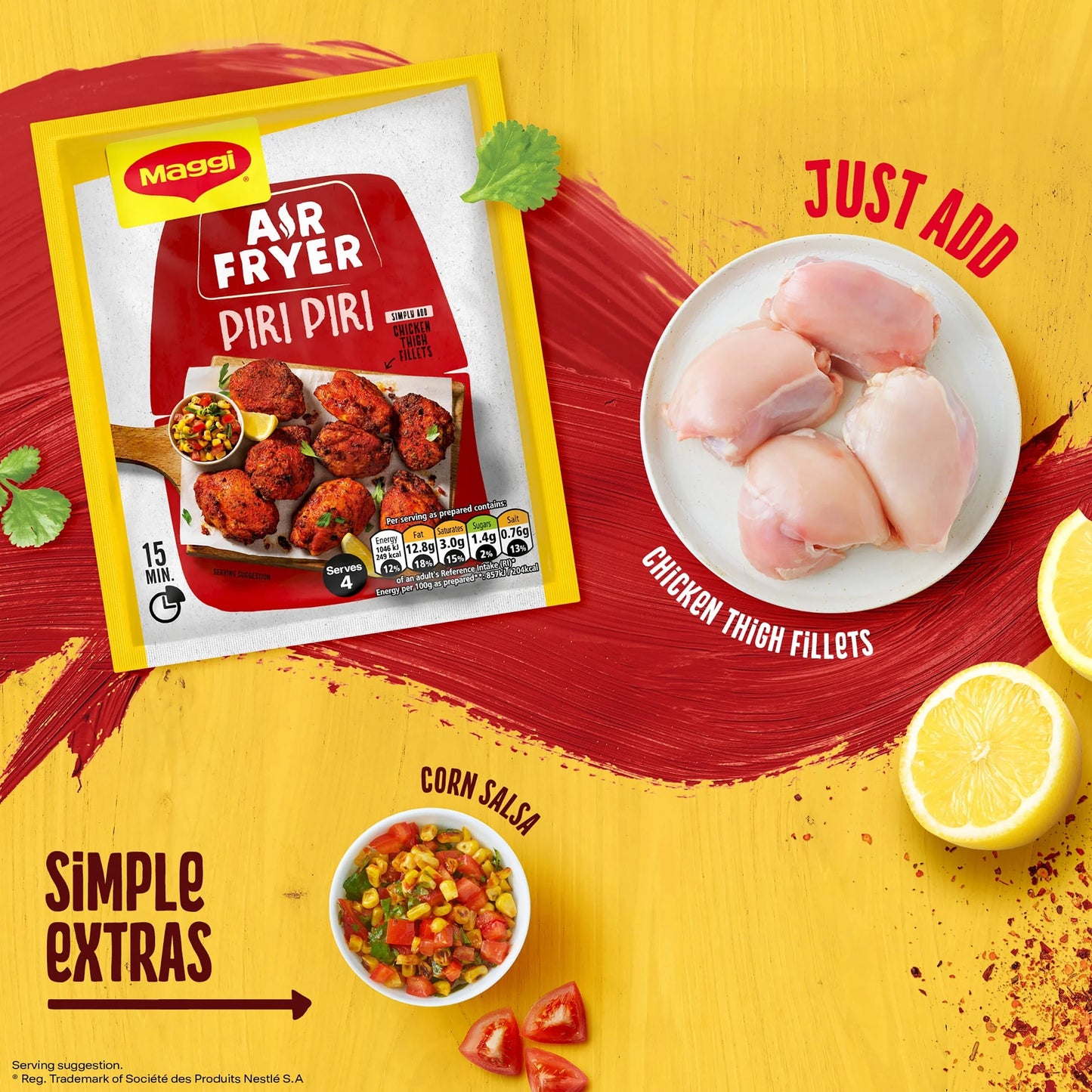 Air Fryer Piri Piri Seasoning Mix 27g by Maggi