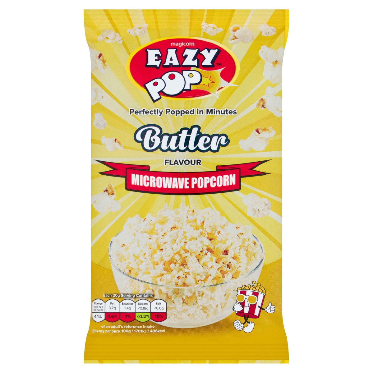 Eazy Pop Microwave Popcorn - Butter by MAGICORN