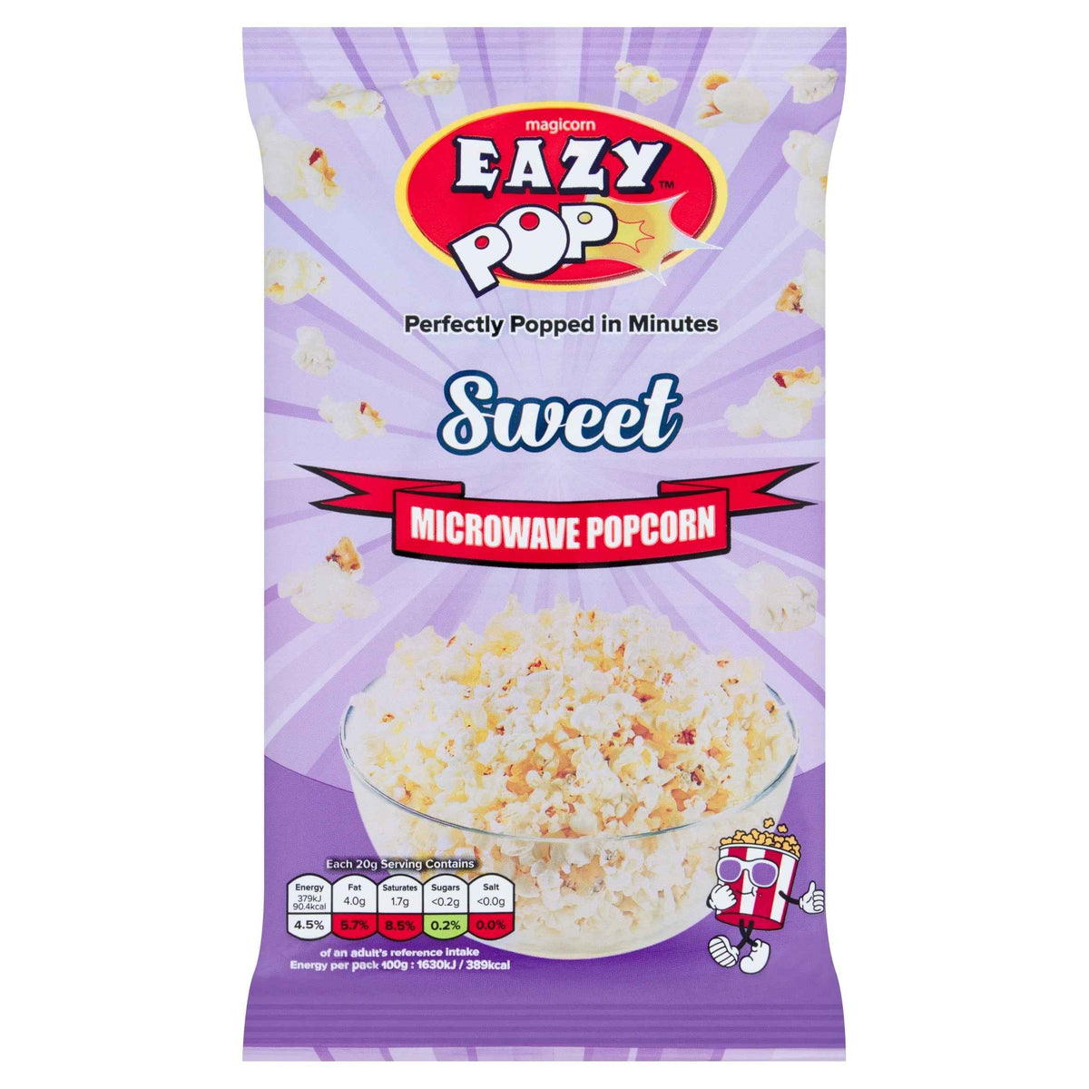 Eazy Pop Microwave Popcorn - Sweet 85g by MAGICORN
