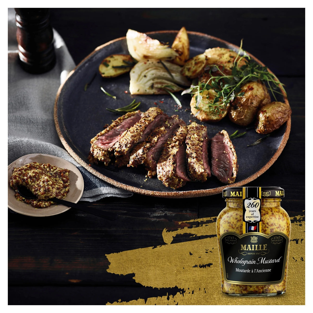Wholegrain Mustard 210g by MAILLE