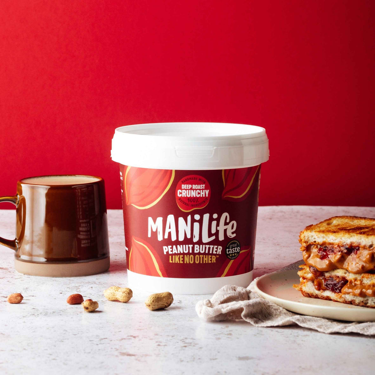 Deep Roast Crunchy Peanut Butter 900g by Manilife