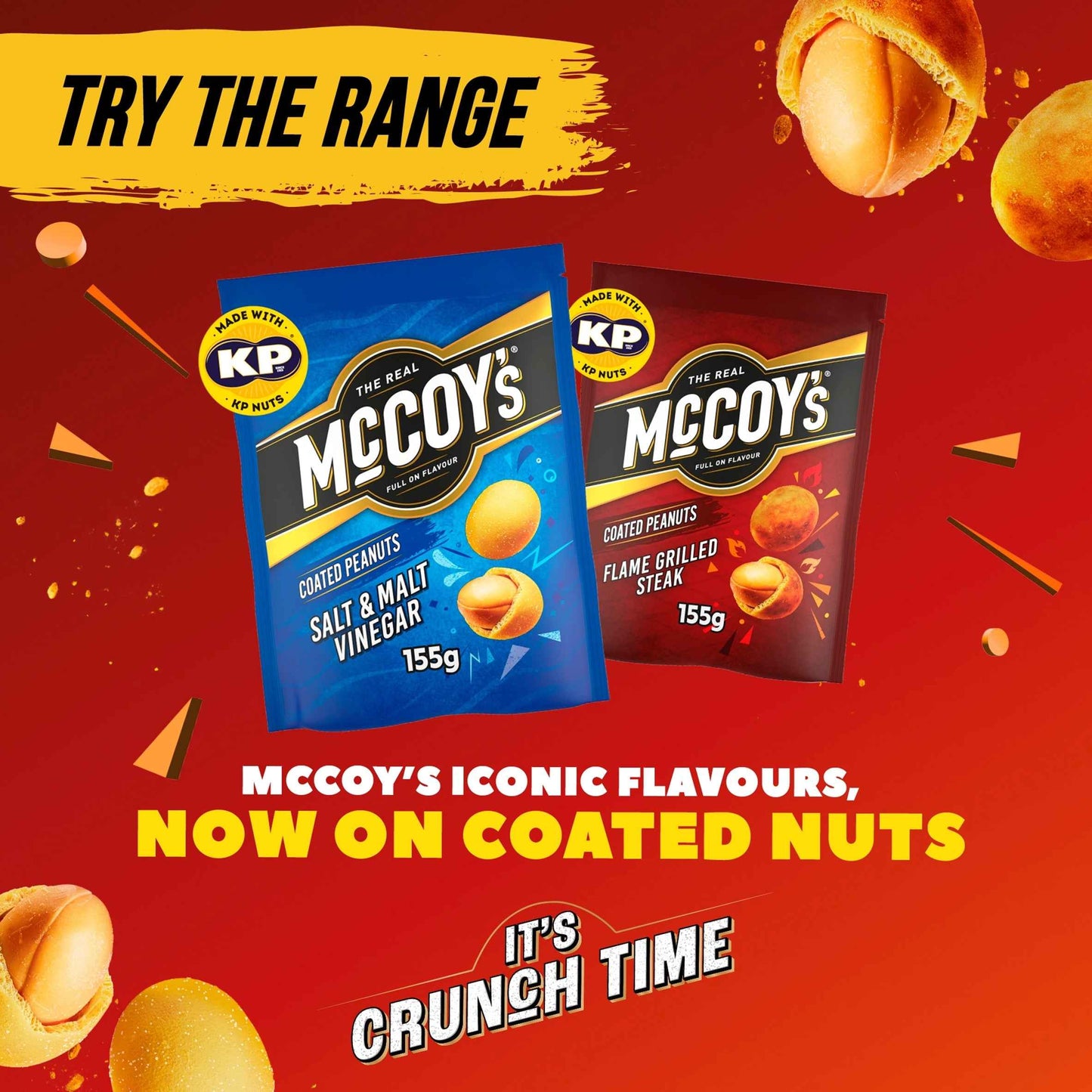 Coated Peanuts Salt & Malt Vinegar by McCOY'S