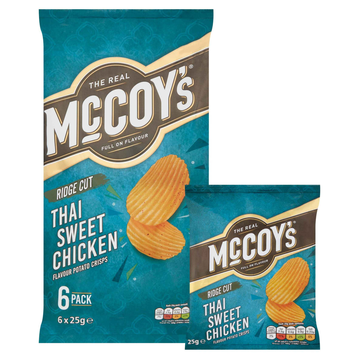 Thai Sweet Chicken Multipack Crisps 6x25g by McCOY'S